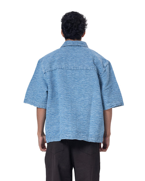 Button-Up Collar Oversized Fit Shirt