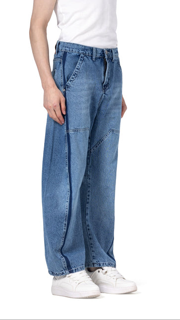 Washed Balloon Fit Jeans