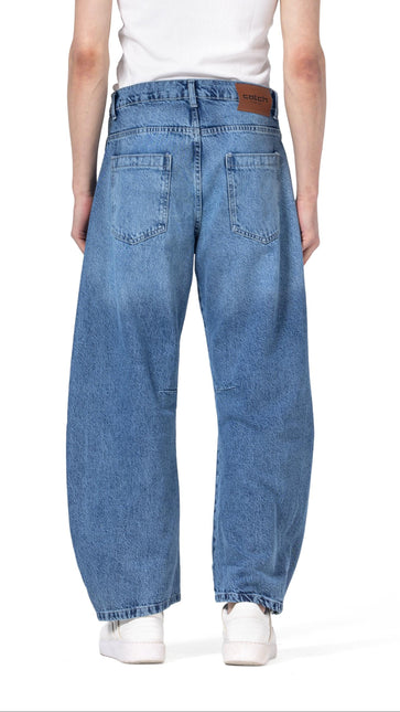 Washed Balloon Fit Jeans