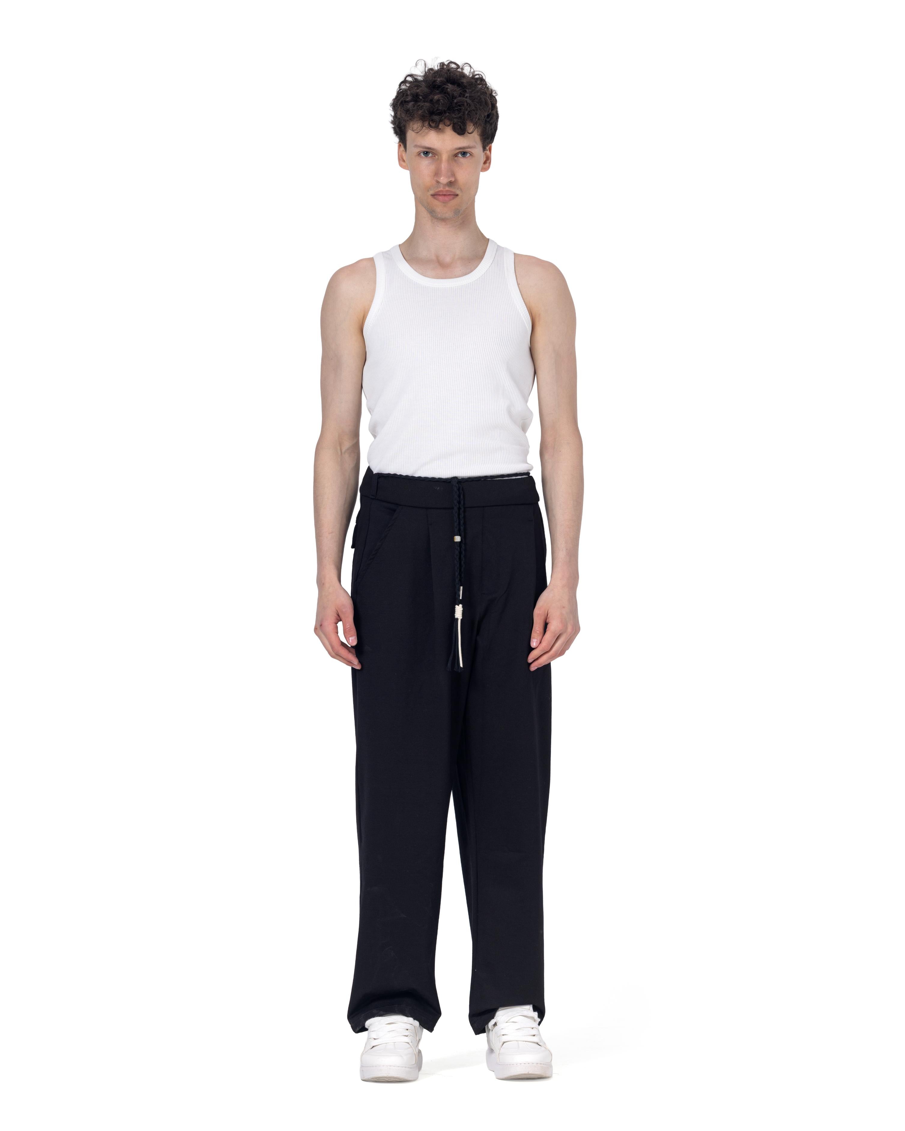 Wrap Waist Regular Fit Pants