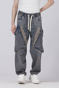 Utility Panel Baggy Jeans