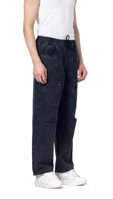 Drawstring Regular Fit Cargo denim