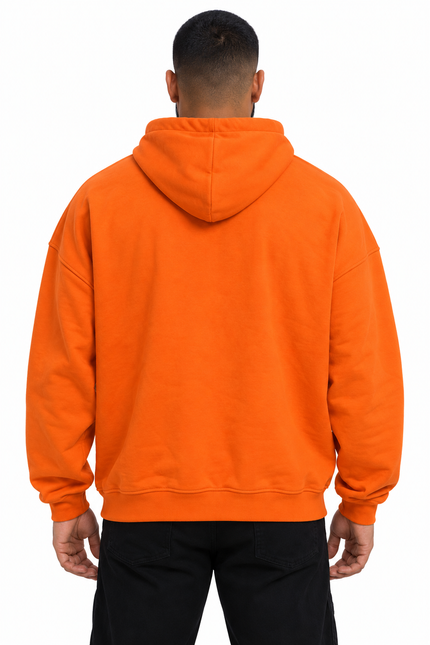 Vivid Orange Oversized NO.9 Hoodie