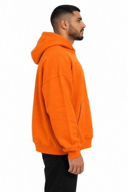 Vivid Orange Oversized NO.9 Hoodie