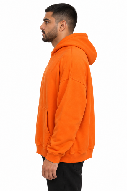 Vivid Orange Oversized NO.9 Hoodie