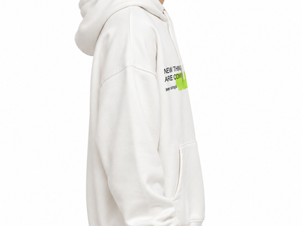 CATCH Neon Graphic Hoodie – Off White