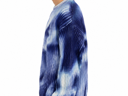 CATCH Blue Marbled Knit Sweater