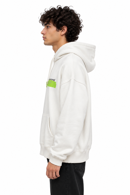 CATCH Neon Graphic Hoodie – Off White