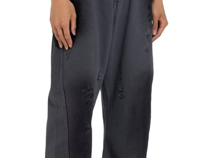 Distressed Wide Leg Denim Pants