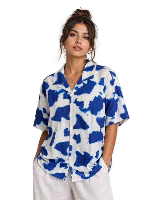 Blue Splash Resort Shirt – Box Fit
