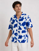 Blue Splash Resort Shirt – Box Fit