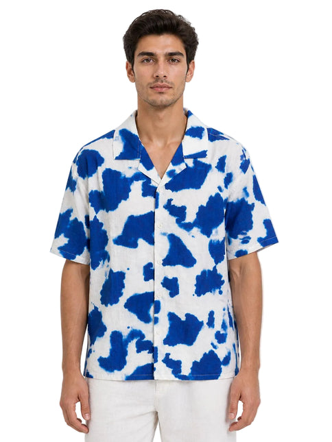 Blue Splash Resort Shirt – Box Fit