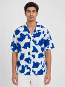 Blue Splash Resort Shirt – Box Fit
