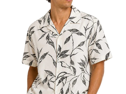 Black Leaf Print Shirt – Box Fit