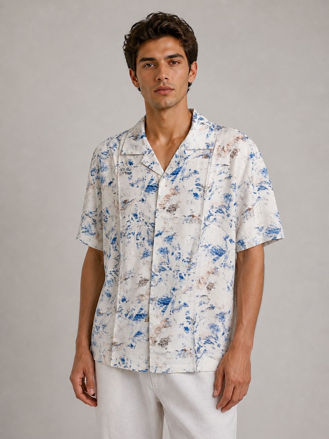 Abstract Splash Resort - Box Fit Shirt