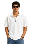Zip Collar T-Shirt – Box Fit