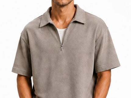 Zip Collar T-Shirt – Box Fit