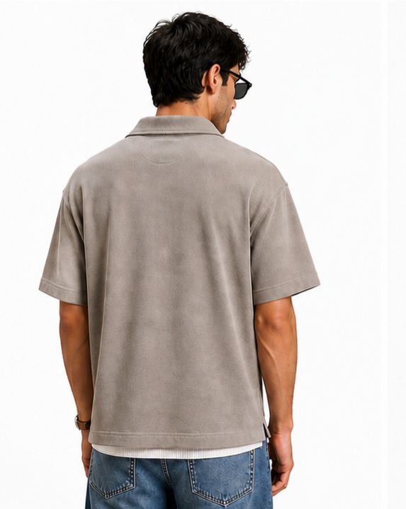 Zip Collar T-Shirt – Box Fit