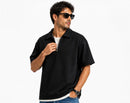 Zip Collar T-Shirt – Box Fit
