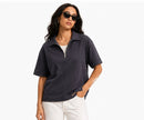 Zip Collar T-Shirt – Box Fit