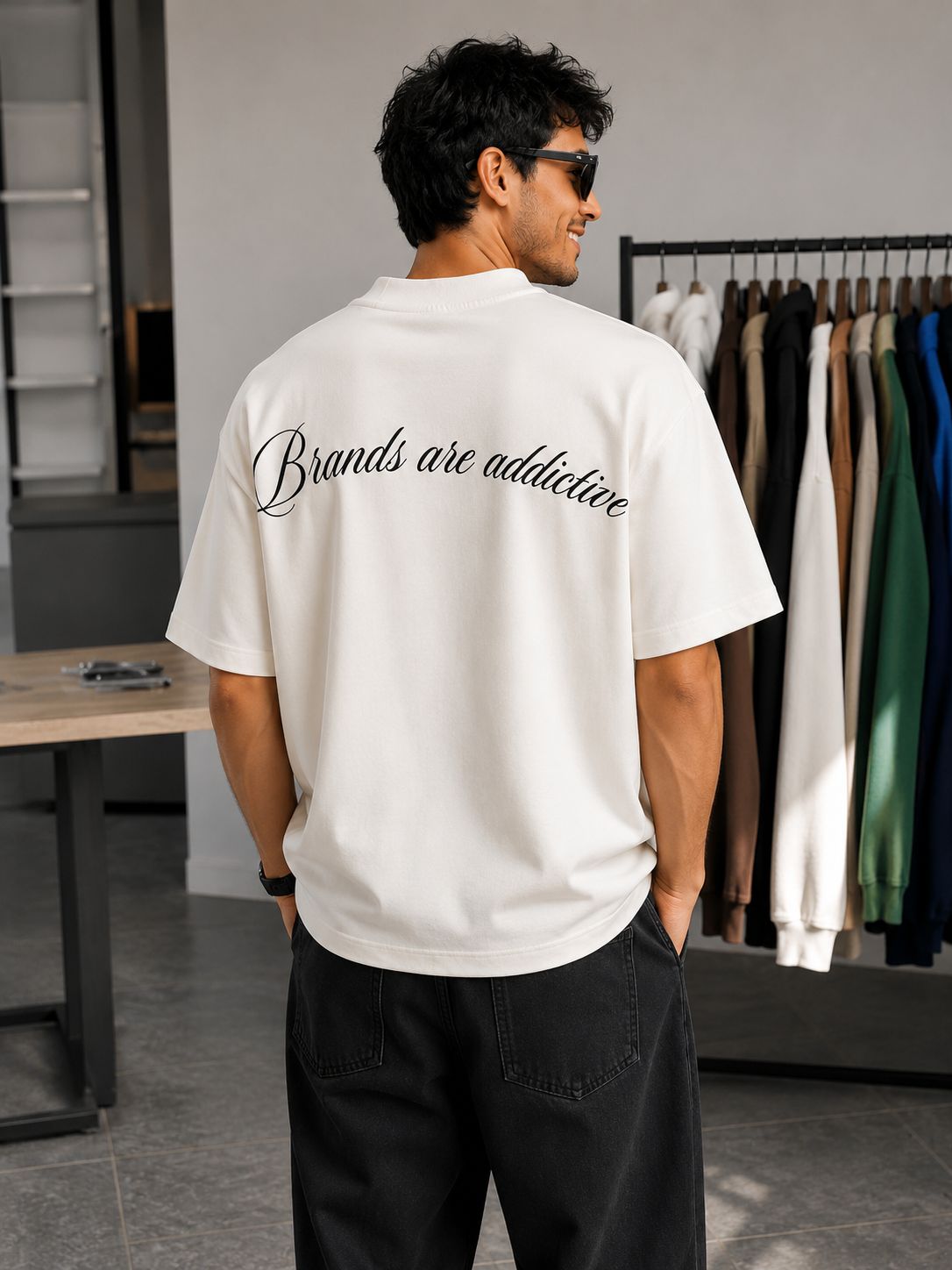 Brands Are Addictive Oversized T-Shirt – Off White