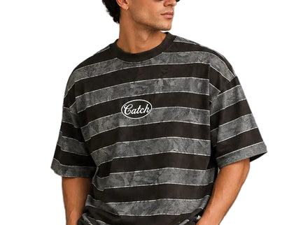 Vintage Washed Striped Oversized T-Shirt