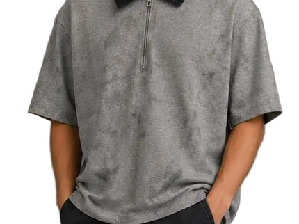Minimal Zip Polo Box Fix  T-Shirt