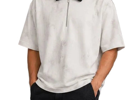 Minimal Zip Polo Box Fix  T-Shirt