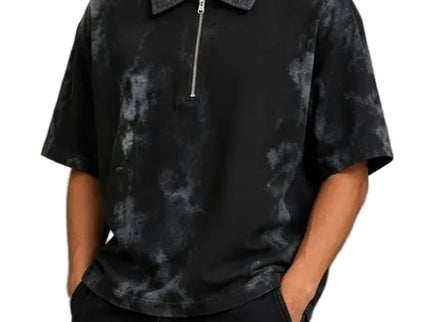 Minimal Zip Polo Box Fix  T-Shirt