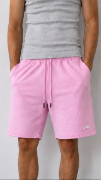 Relaxed Essential Sweat Shorts – Baby Pink