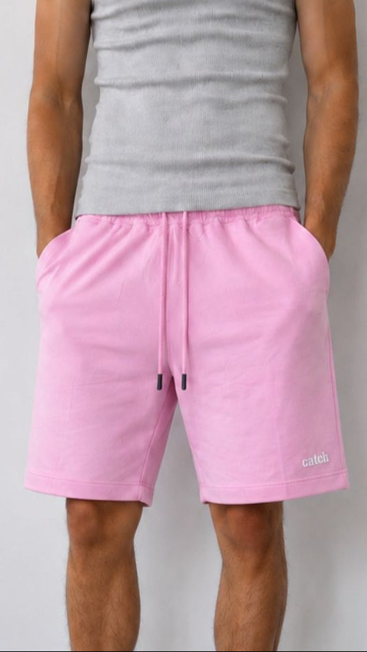 Relaxed Essential Sweat Shorts – Baby Pink