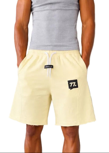 Raw Edge Relaxed Sweat Shorts