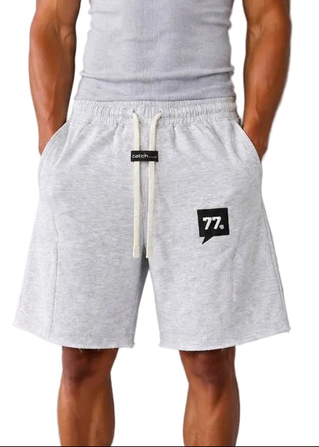 Raw Edge Relaxed Sweat Shorts