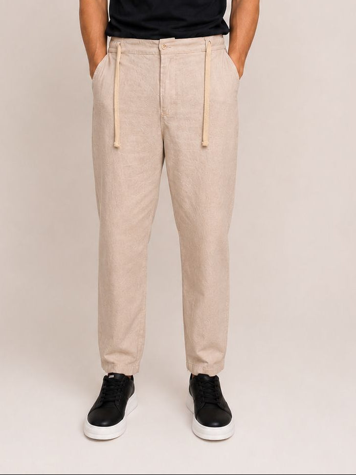 Relaxed Linen Straight Pants
