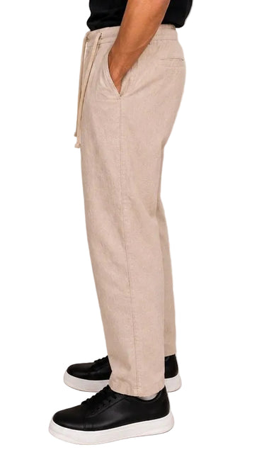 Relaxed Linen Straight Pants
