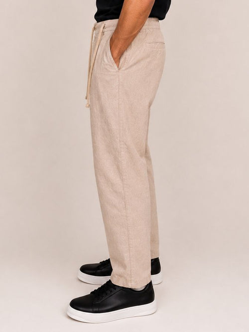 Relaxed Linen Straight Pants
