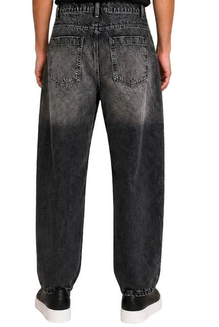 Washed Balloon Fit Jeans