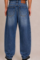 Washed Balloon Fit Jeans