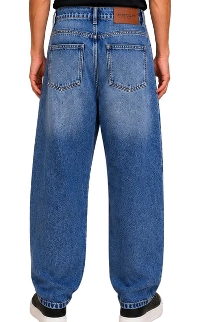 Washed Balloon Fit Jeans