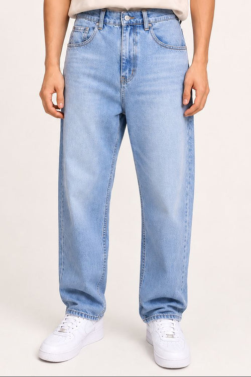 Light Wash Boyfriend Fit Jeans