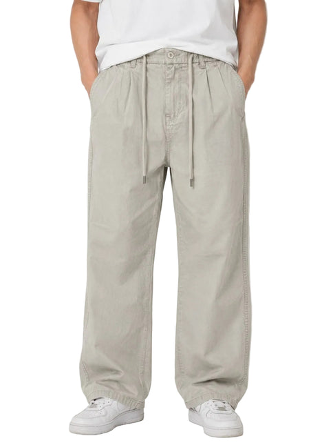 Oversized Wide Leg Gabardine Pants