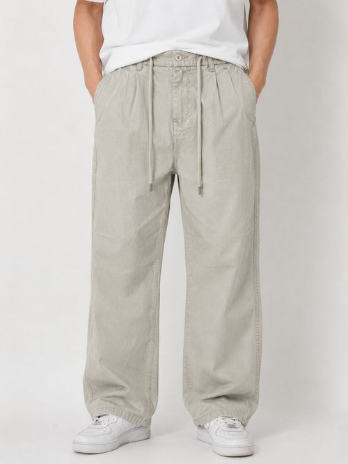 Oversized Wide Leg Gabardine Pants