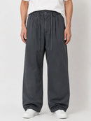 Oversized Wide Leg Gabardine Pants