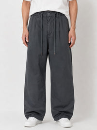 Oversized Wide Leg Gabardine Pants
