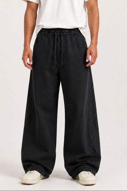 Oversized Wide Leg Denim Pants