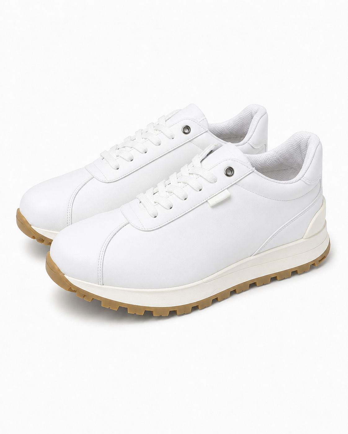 Minimal Lace-Up Casual Sneakers