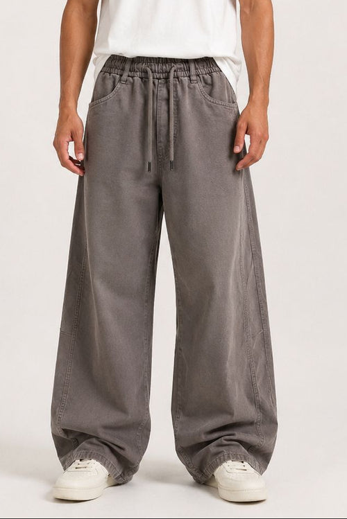 Oversized Wide Leg Denim Pants
