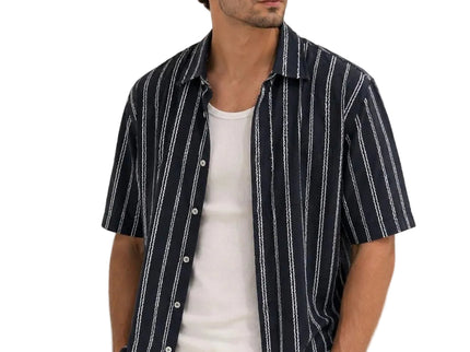 Vertical Stripe Box Fit Shirt