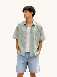 Washed Sage Resort Shirt
