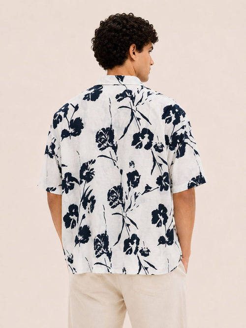 Floral Print Relaxed Resort Shirt